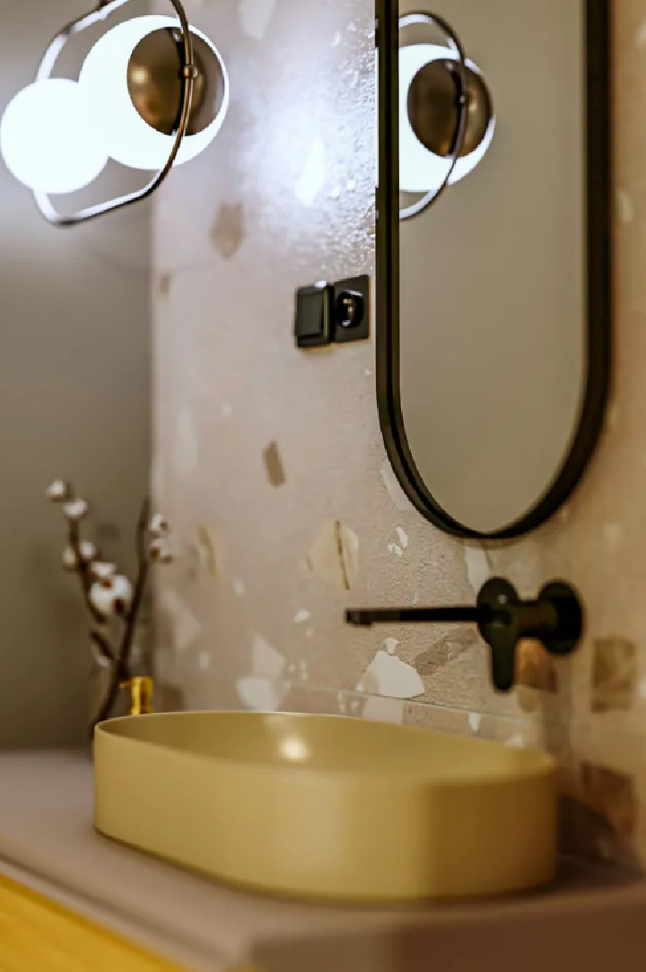 Add Home Missy veidrodis su juodu rėmeliu, Ovalūs veidrodžiai, veidrodžiai Su rėmeliu
