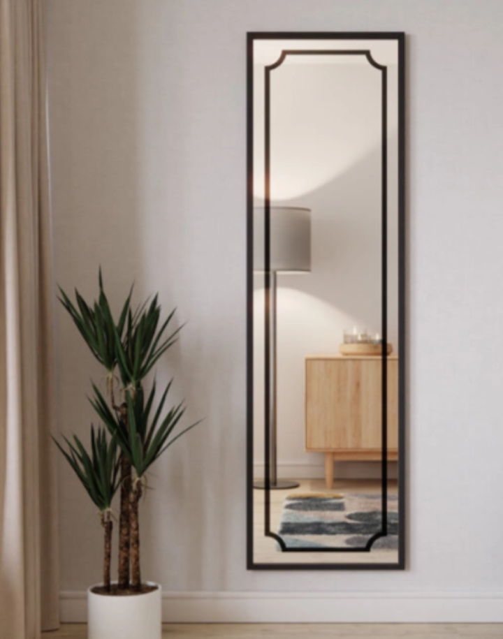 Loft V veidrodis su juodu rėmeliu 50x170 cm, Interjero veidrodžiai, veidrodžiai Pagrindinis